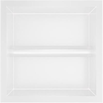 Hotbath &More Inbouwnis en Borstelgarnituur - 16 x 16 x 126 cm - Mat Wit