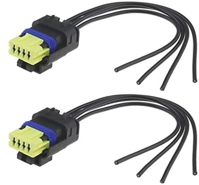 ECSiNG 2PCS Car Fuel Pump Cable Wire Harness Plug 4 Pin 8201348602 15cm Fuel Pump Tank Sensor Connector Automotive - ShopVlot