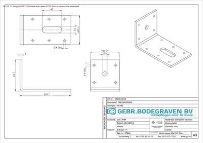 Gb Hoekanker zwaar 65 x 105 x 60 x 4mm SV 07246
