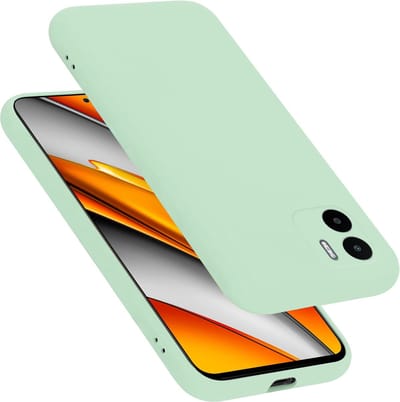 Cadorabo Hoesje geschikt voor Xiaomi RedMi A1 in LIQUID LICHT GROEN - Beschermhoes gemaakt van flexibel TPU silicone Case Cover