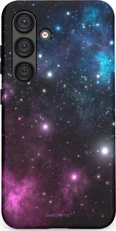 Casetastic Hoesje Geschikt voor Samsung S25 - Stijlvolle Beschermende Duo-layer Case - Nebula gloed