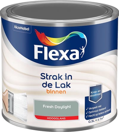 Flexa - Strak In De Lak Binnenlak Hoogglans - Fresh Daylight - Mengverf - 500 Ml