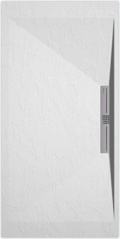 Sanifun douchebak Stone Side White Slate 900 x 700 S
