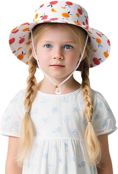 Kindermuts Zonnehoed - Peuter Visserspet - Zomerse Bescherming - Ademend Materiaal - 1-8 Jaar - Afbeelding Kleur