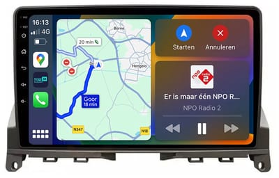 BG4U - Android Navigatie Radio geschikt voor Mercedes C-Klasse C180 C200 W204 S204 2006-2011 met Draadloze Apple Carplay en Android Auto Draadloos