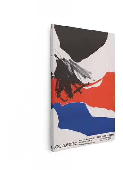 Artaza Canvas Schilderij Abstract - 80x120 cm - Wanddecoratie José Guerrero - Muurdecoratie Modern - Decoratie Vintage Affiche