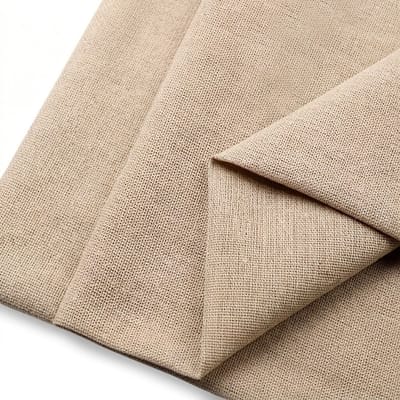 Khaki effen linnen stof lap 150 x 50 cm borduur stof voorgesneden textiel stof natuurlijke uitstraling geweven structuur hobby naaien borduren voor dames en heren
