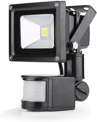 10W LED Buitenlamp met Bewegingssensor - Warm Wit - IP65 - Verkrijgbaar voor Tuin en Oprit