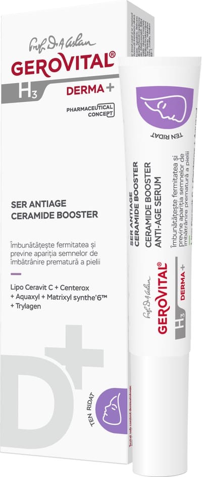 Anti-aging Ceramide Booster Serum - diepe hydratatie - vitamine C - 15ml - Derma+ Huidverzorging voor vrouwen
