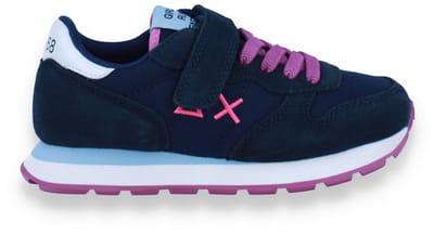 Sun 68 Meisjes Sneaker Girl's Ally Solid Kid 07 Navy Blue | Blauw | Maat: 30