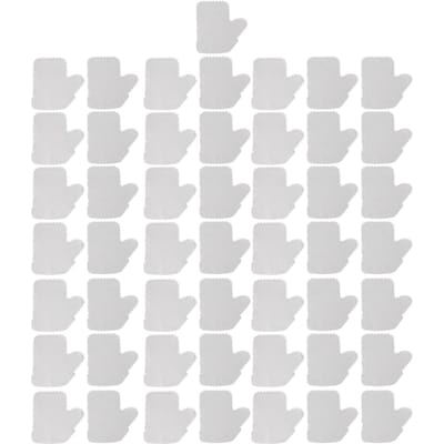 50pcs Gants de dépoussiérage non tissés Réutilisables Chiffons de dépoussiérage Gants Nettoyage Vaisselle Enlèvement de la poussière white