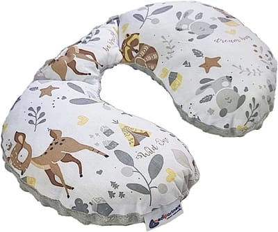 Thijox - Reis Nekkussen voor Kinderen - 100% Katoen/Minky - Dubbelzijdig Reiskussen - Comfortabel Auto Kussen voor Kinderwagen - Ideaal voor Reizen en