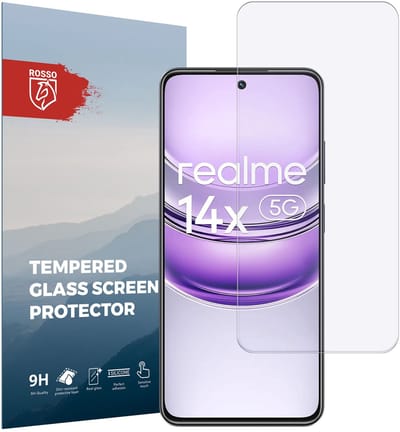 Rosso Screen Protector Geschikt voor Realme 14X | 9H Tempered Glass | Glasplaatje | Beschermlaag | Beschermglas | 9H Hardheid