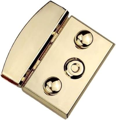 Draaisluiting Tas - Slotje Sluiting - Lederwaren Afwerken - Stevig Metaal - 5 cm Breed - Licht Goud
