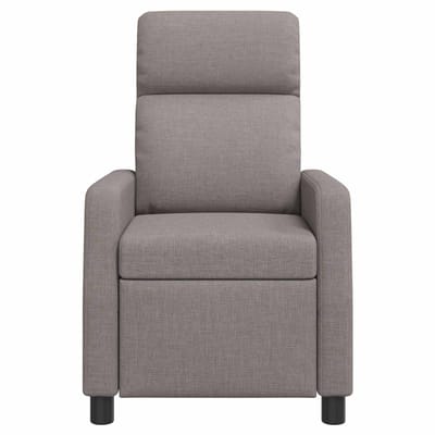 vidaXL - Recliner - Taupe - Stof