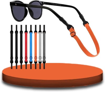 Verstelbare brillenbanden set van 8, antislip brillenkoord voor zonnebrillen en sportbrillen, ideaal voor heren en dames, perfect voor dagelijks gebruik en actieve levensstijl
