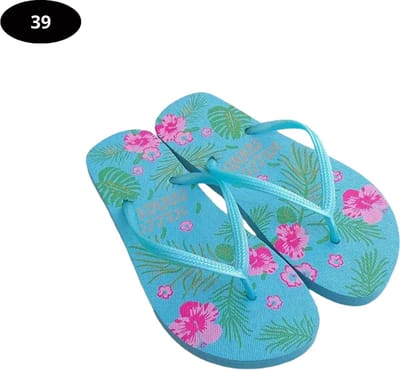 Livano Slippers Dames - Teenslippers - Flip Flops - Comfortabel - Zomer - Lichtblauw 39