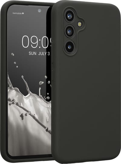 kwmobile telefoonhoesje geschikt voor Samsung Galaxy A54 5G - TPU backcover met siliconen coating - Smartphone case in donkergrijs
