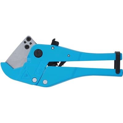 Coupe-tube multifonctionnel Ciseaux de coupe pour tuyau PVC PE Caoutchouc Outil de coupe de tuyau 42 mm blue