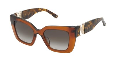 Nina Ricci SNR378V Marrone trasparente lucido 50/20/140 WOMAN Zonnebrillen