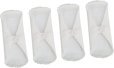 Herbruikbare katoenen menstruatiepads - 4 stuks, wasbaar, lekvrij en comfortabel voor milieuvriendelijke bescherming tijdens je menstruatie