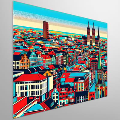 Kunstprint | Wanddecoratie | Dibond | 40 × 40 cm