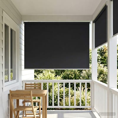 vidaXL - Buitenrolgordijn - UV-bescherming - Antraciet - 100 - x - 230 - cm - (B - x - H)