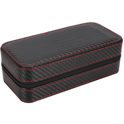 Horlogedoos Organizer met 2 vakken Opbergdoos voor polshorloges Sieradendisplay Container gray
