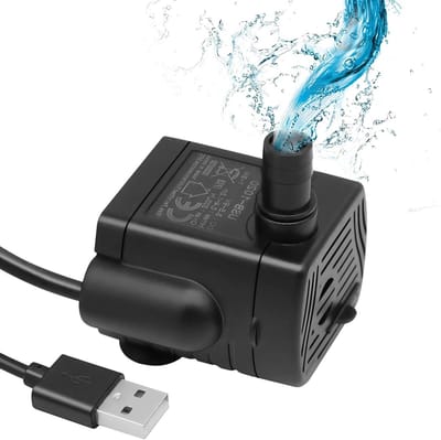 Mini Waterpomp met USB Voeding, 1-3 W, 200 L/h, Onderwaterpomp voor Kattenfontein, Aquarium en Plantenbakken