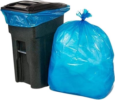 Extra Grote Blauwe Recycling Vuilniszakken 64-65 Liter - Sterk en Lekvrij