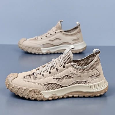 Zomer Heren Waadschoenen Outdoor Mode Ademende Wandelsneakers Heren Casual Antislip Slijtvaste Mesh Schoenen Zapatillas 39 gray