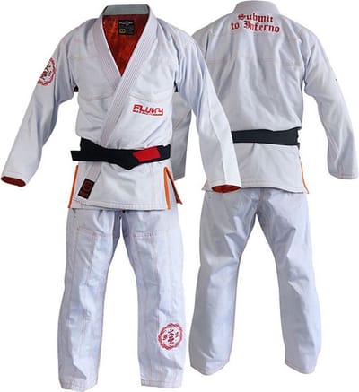 Fluory BJJ GI Kimono BJJF17 Pearl Wave Wit