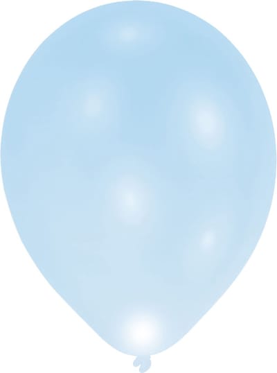 Balloominate Ballonnen Met Led-verlichting 28 Cm 5 Stuks Blauw