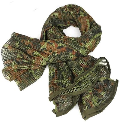 Allecto - Camouflage Mesh Trainingssjaal - Multifunctionele Sjaal - Lichtgewicht en Ademend - Dubbelzijdig - Jacht en Buitensporten - Comfortabel e...