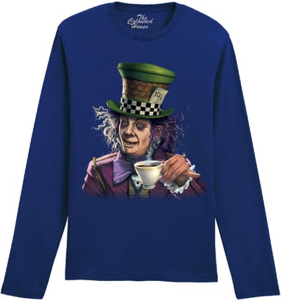 Alice in Wonderland Mad Hatter The Coloured House Longsleeve T-shirt XXL