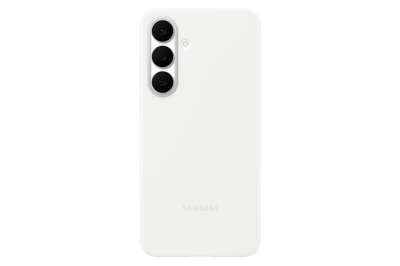 Originele Silicone Backcover voor de Samsung Galaxy S25 FE - Wit