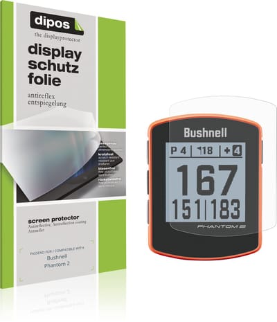 dipos – 2x Matte Beschermfolie geschikt voor Bushnell Phantom 2 | Krasbestendige & antireflecterende Screenprotector Ultra-Thin