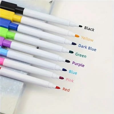 K&R Ventures® Whiteboard Stiften – Set van 24 Kleuren – Magnetische Whiteboardmarkers met Wisser & Dop – Uitwisbare Pennen voor School, Kantoor & Koelkast – Whiteboard Pen Set – Droog Uitwisbaar