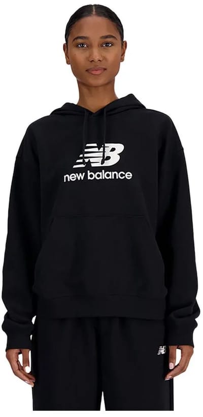 New Balance Sport Essentials French Terry Logo Hoodie Dames Trui - BLACK