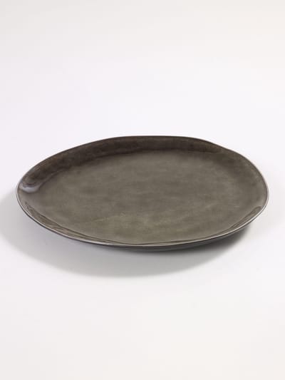 Serax Pascale Naessens Dinerbord - Ovaal ø28 cm - Grijs - 2 stuks