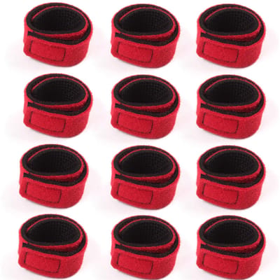 12 stuks Hengelbanden Hengel Wikkelband Elastische Hengelhouder Riemen 12pcs