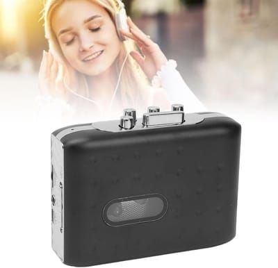 Draagbare Cassette Speler en Converter naar MP3 met Microfoon en Hoofdtelefoon, Snelle Vooruit/ Achteruit Functie voor Muziekliefhebbers