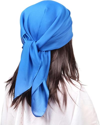 Vierkante Bandana Sjaal - Zijden Foulard - Stijlvol Accessoire - Bloemenprint Design - 70 x 70 cm - Veelkleurig