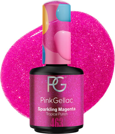 Pink Gellac Gellak - 463 Sparkling Magenta Tropical Punch Collectie - 15ml - Gel Nagellak
