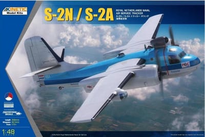 KINETIC Grumman S-2A Tracker KLM - Militair modelbouwpakket 1:48