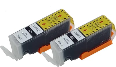 KATRIZ® huismerk inkt voor|Canon PGI-550PGBK XL |26ml | ( 2stuks) - Met chip