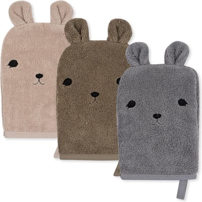Konges Slojd Washandjes Dier Set Van 3