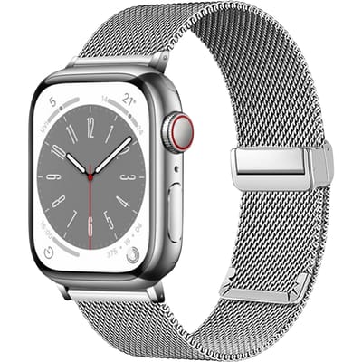 Kalebol Apple Watch Milanees Bandje 41-42mm Zilver