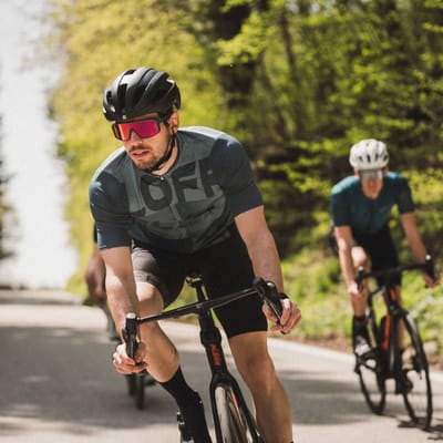 Loeffler fietsshirt korte mouwen M Bike Jersey FZ Signature Mid Dark Petrol - Blauw