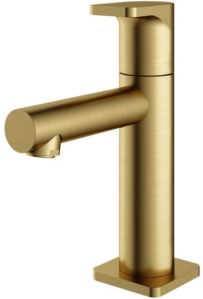 Hotbath Gal Fonteinkraan - Opbouw - Uitvoering BBP - Geborsteld Messing PVD - Messing - 148 mm - Waterbesparend